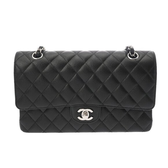 CHANEL Matrasse ChainShoulder 9.8" W flap Black/Noir - Picture 1 of 10
